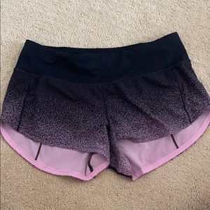 lululemon speed shorts